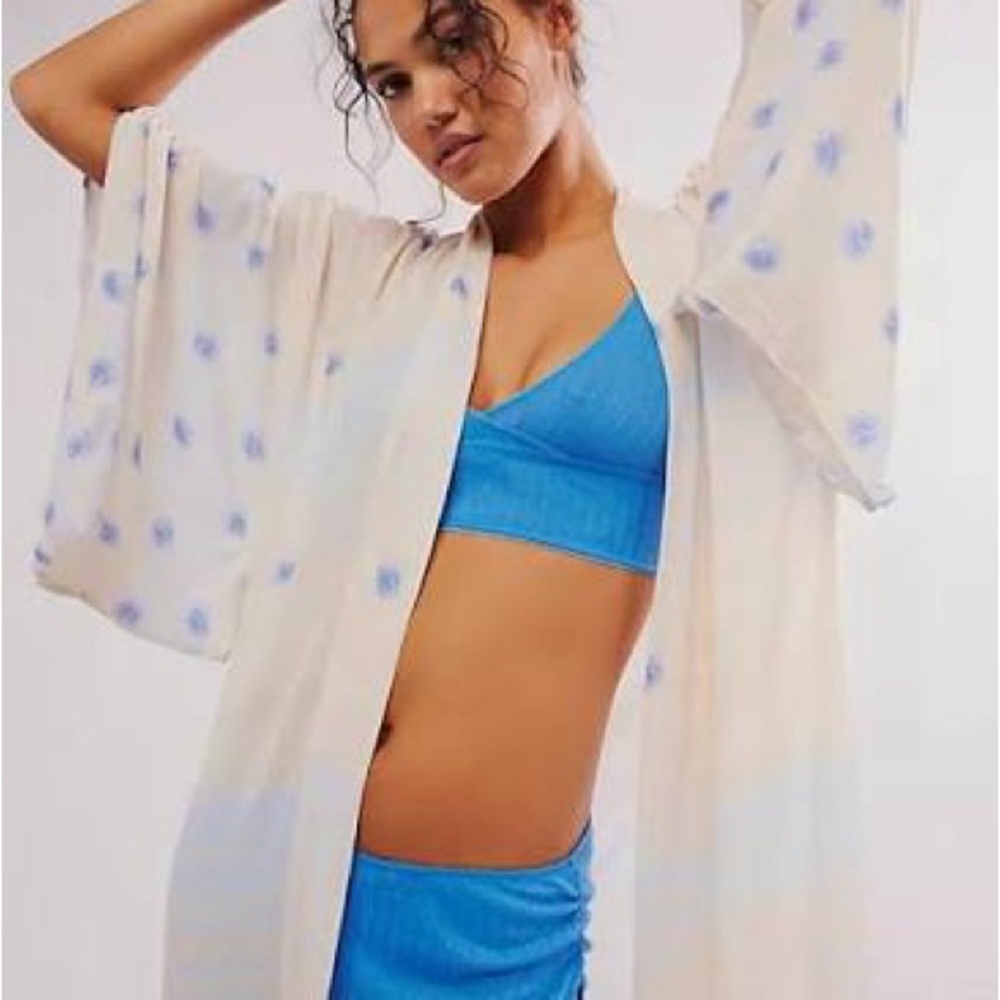 Free People Laurel Canyon Kimono robe cover up - Picture 2 of 7